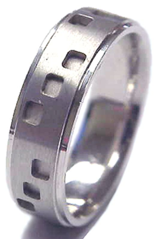 MAGNIFICENT MENS PALLADIUM 7MM WIDE WEDDING BAND RING  