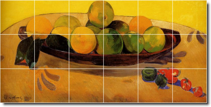 Top 20 Famous Fruits & Vegetables Painting Tile Murals  